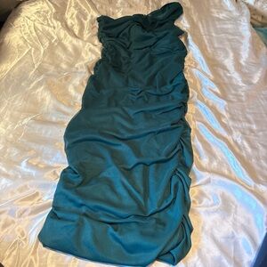 Elegant Teal Evening Gown